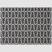 Horseshoes Black Equestrian Cowboy Horse Barn Seidenpapier (Vorderseite)