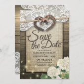 Horseshoes Hydrangea Country Hochzeit Save the Dat Save The Date (Vorne/Hinten)