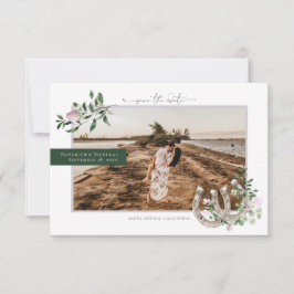 Horseshoes Kleeblatt Greenery | Hochzeit von Fotos Save The Date