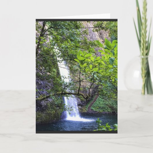 Horsetail Falls, Oregon Karte (Vorderseite)