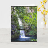 Horsetail Falls, Oregon Karte (Gelbe Blume)