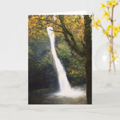 Horsetail Falls, Oregon Karte (Gelbe Blume)