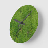 Horsetail Ferns Runde Wanduhr (Winkel)