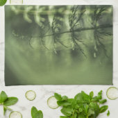 Horsetail Nature Foto Grüne Blüte Geschirrtuch (Gefaltet)