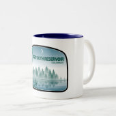 Horsetooth Reservoir Colorado Deer Zweifarbige Tasse (VorderseiteRechts)