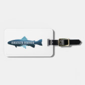 Horsetooth Reservoir Colorado Fisch Gepäckanhänger (Vorderseite horizontal)