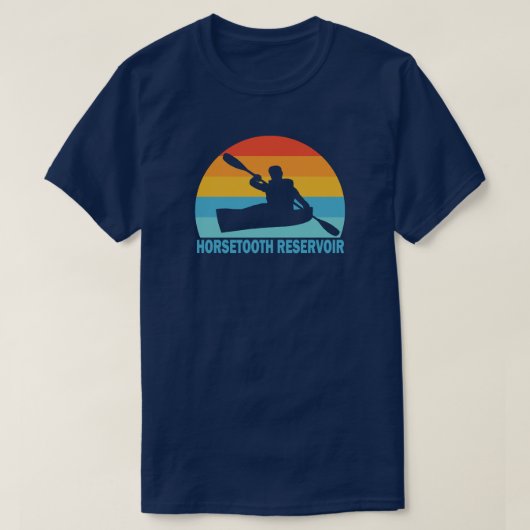 Horsetooth Reservoir Colorado Kayak T-Shirt (Design vorne)