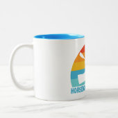 Horsetooth Reservoir Colorado Kayak Zweifarbige Tasse (Links)