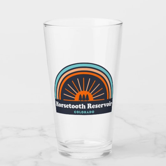 Horsetooth Reservoir Colorado Rainbow Glas (Vorderseite)