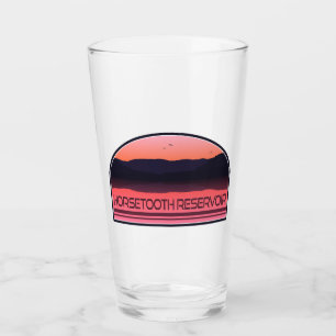 Horsetooth Reservoir Colorado Red Sunrise Glas