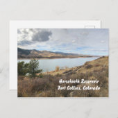 Horsetooth Reservoir, Fort Collins, Colorado Postkarte (Vorne/Hinten)