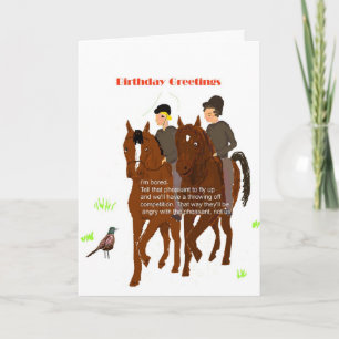 Horsey Birthday Card Karte