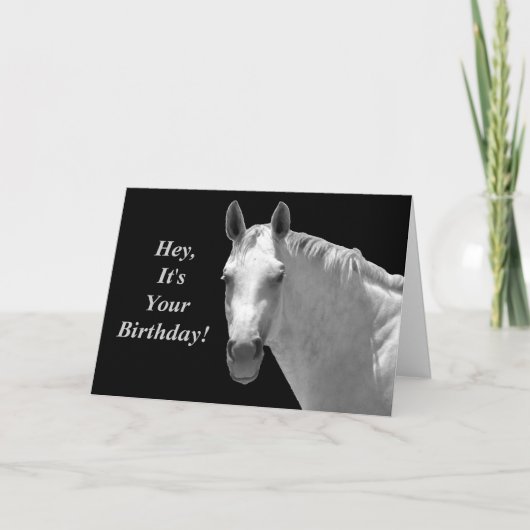 Horsey Birthday Card Karte (Vorderseite)