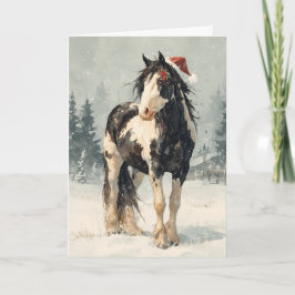  Horsey Christmas Greeting Card  Feiertagskarte
