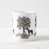 horsey Essen $ tree Diese Version hat mehr Blätter Jumbo-Tasse (Vorderseite)