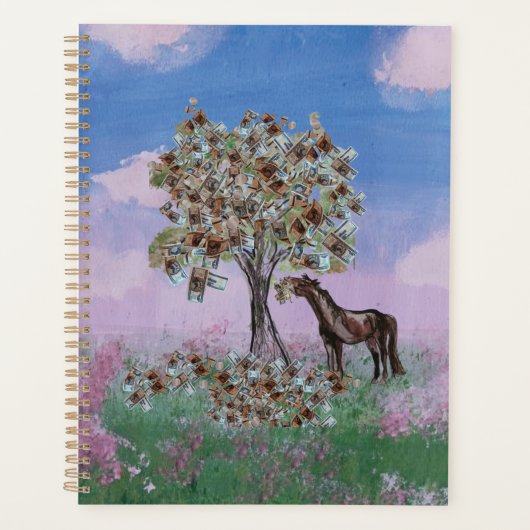 horsey Essen $ tree Diese Version hat mehr Blätter Planer (Vorderseite)