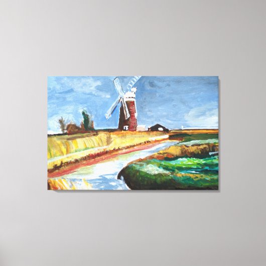 Horsey Windpumpe Leinwanddruck (Vorderseite)