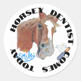 Horsey Zahnarzt kommt heute Sticker
