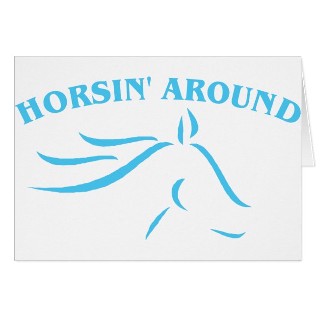 Horsin' Around (blau) (Vorderseite (Horizontal))