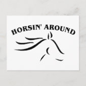 Horsin' Around Postkarte (Vorderseite)