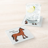 HORSIN' RUND GLASUNTERSETZER (Schrägansicht)