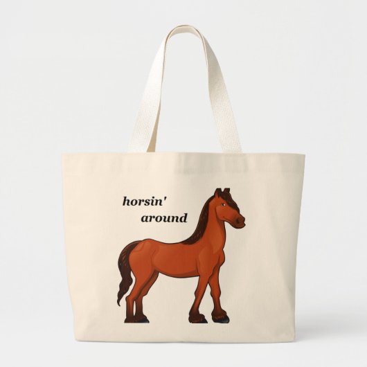 HORSIN' RUND JUMBO STOFFBEUTEL (Vorne)