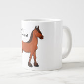 HORSIN' RUND Jumbo-Tasse (Vorderseite Rechts)