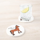 HORSIN' RUND SANDSTEIN UNTERSETZER (Seite)