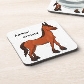 HORSIN' RUND UNTERSETZER (Linke Seite)