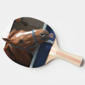 Horsing herum - unverschämtes Kastanienpferd Tischtennis Schläger (Seitenansicht)