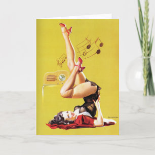 Hörspiel Pin Up Karte
