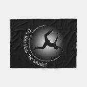 Hörst du die Musik? Fleecedecke (Vorderseite (Horizontal))