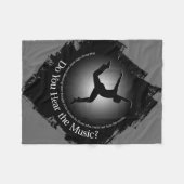 Hörst du die Musik? Fleecedecke (Vorderseite (Horizontal))