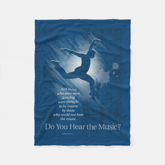 Hörst du die Musik? Fleecedecke (Vorderseite)