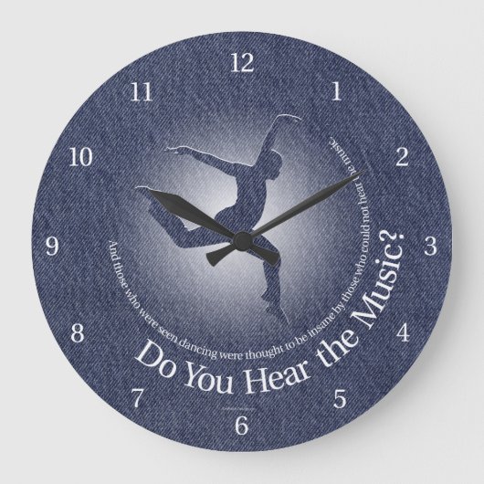 Hörst du die Musik? Große Uhr (Vorderseite)
