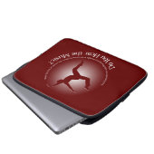 Hörst du die Musik? Laptopschutzhülle (Vorne Knopf)