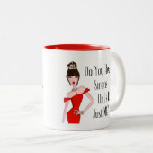 "Hörst du Sirenen oder ist es nur ich?" Zweifarbige Tasse (VorderseiteRechts)