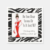 Hörst du Sirenen oder nur ich? Serviette (Vorderseite)