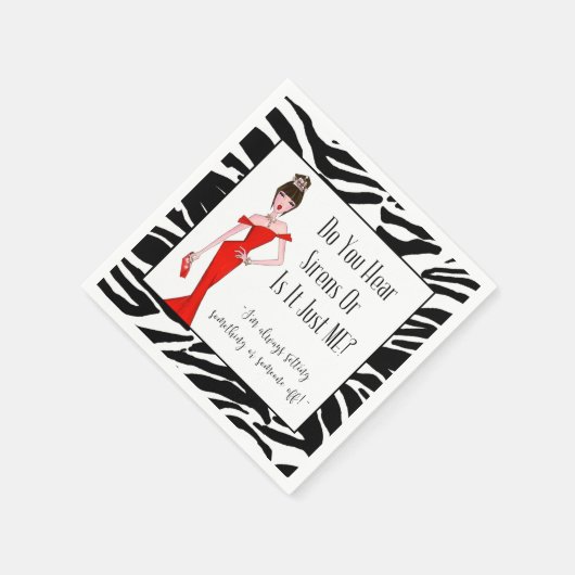 Hörst du Sirenen oder nur ich? Serviette (Ecke)