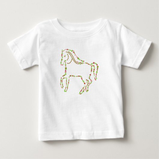 Horst Lover Tierweihnachtsfest, Weihnachtsbauernho Baby T-shirt (Vorderseite)