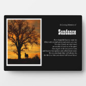 Horst Memorial Spirituelles Gedicht Himmel Individ Fotoplatte (Vorderseite)