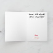 Horst Thumbs Simse Romantische Grußkarte Karte (Innenseite)