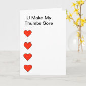 Horst Thumbs Simse Romantische Grußkarte Karte (Gelbe Blume)