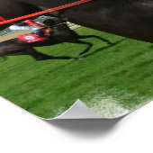 Horst und Jockey Poster Print (Ecke)