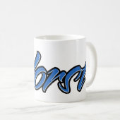 Horst Vorname Name blue Tasse Kaffeetasse (VorderseiteRechts)