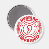 Hörstörungen Klassische Magnet (Vorderseite/Rückseite)