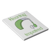 Hörstörungen Notizblock (angewinkelt)