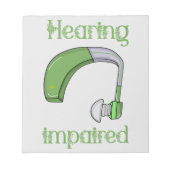 Hörstörungen Notizblock (Vorderseite)