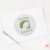 Hörstörungen Runder Aufkleber (Umschlag)
