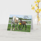 Horsy-Muttertag Karte (Gelbe Blume)